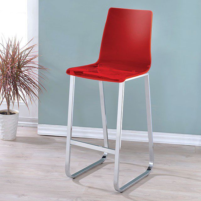 Xena Bar Chair (2/Box) CM3990RD-BC-2PK By Furniture of America