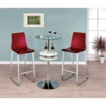 Xena Bar Chair (2/Box) CM3990RD-BC-2PK By Furniture of America 8