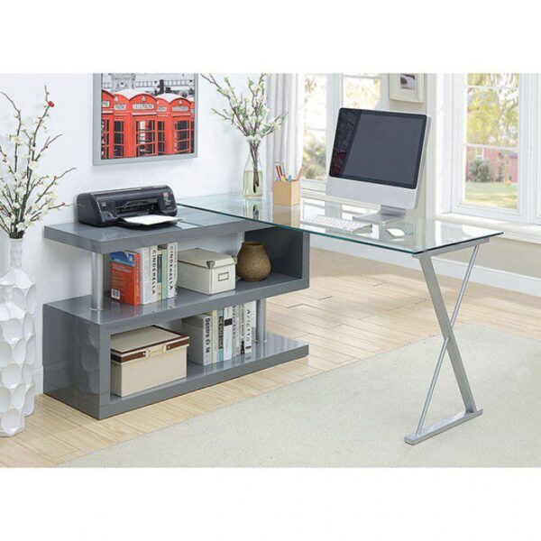 Bronwen Computer Desk CM-DK6131GY By Furniture of America 9