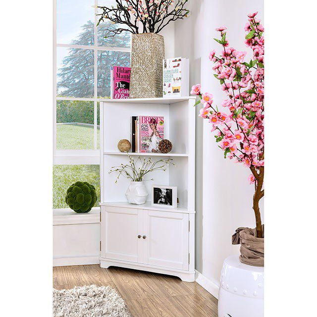 Cavan Bookshelf CM-AC807WH By Furniture of America