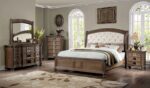 Beige/Rustic Natural Tone Timandra Bed CM7145  By Furniture of America 12