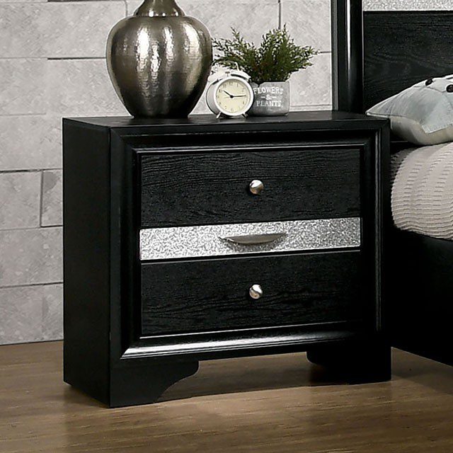 Chrissy Night Stand CM7552BK-N By Furniture of America