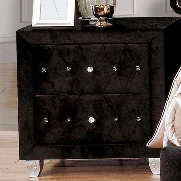 Alzire Night Stand CM7150BK-N By Furniture of America 6