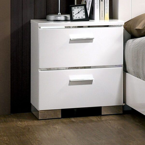 Carlie Night Stand CM7049WH-N By Furniture of America 6