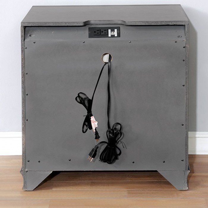 Brandt Night Stand  By Furniture Of America Cm7302Gy-N. Luxury Bedroom Furniture Mobilia Cleopatra 14 Brandt Night Stand  By Furniture of America CM7302GY-N. 14