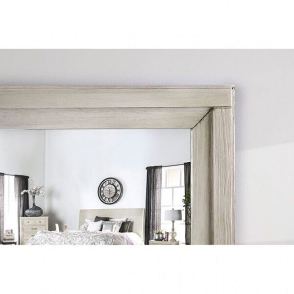 Transitional White Tywyn Mirror CM7365WH-M By Furniture of America 7