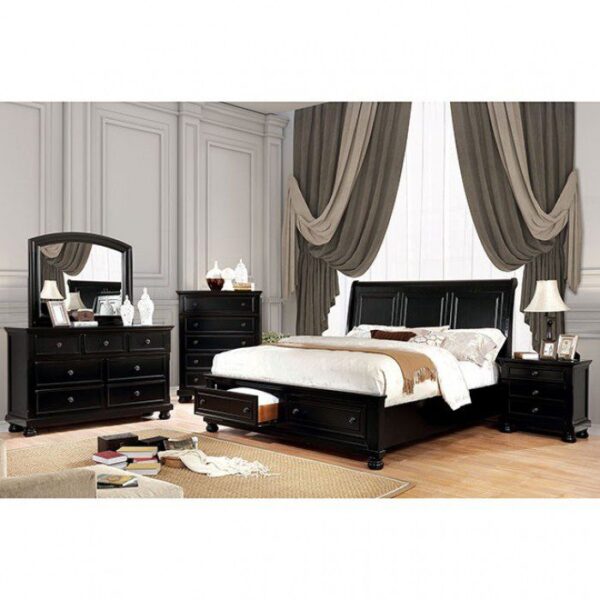 Castor Mirror CM7590BK-M By Furniture of America 7