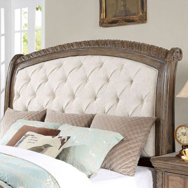Beige/Rustic Natural Tone Timandra Bed CM7145  By Furniture of America 9