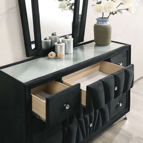 Black Carissa Bed CM7164BK By Furniture of America 14