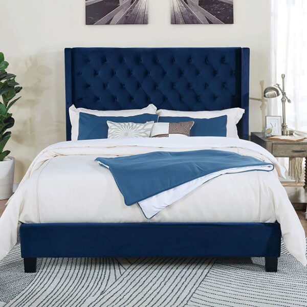 Navy Ryleigh Bed CM7141NV  By Furniture of America 6
