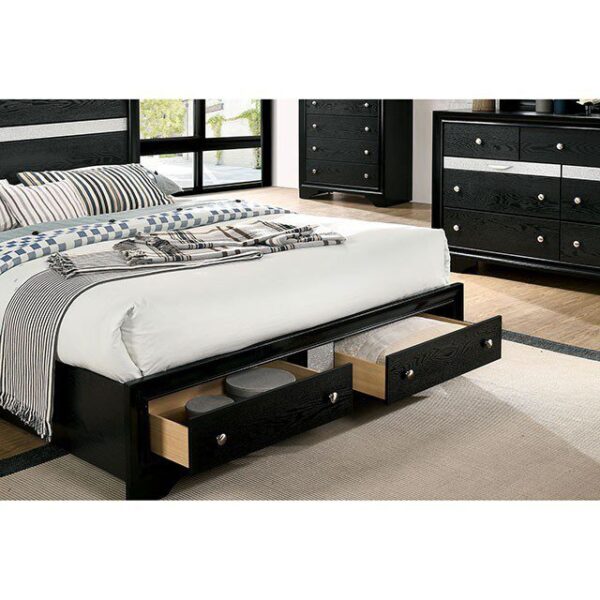 Chrissy Bed CM7552BK By Furniture of America 8