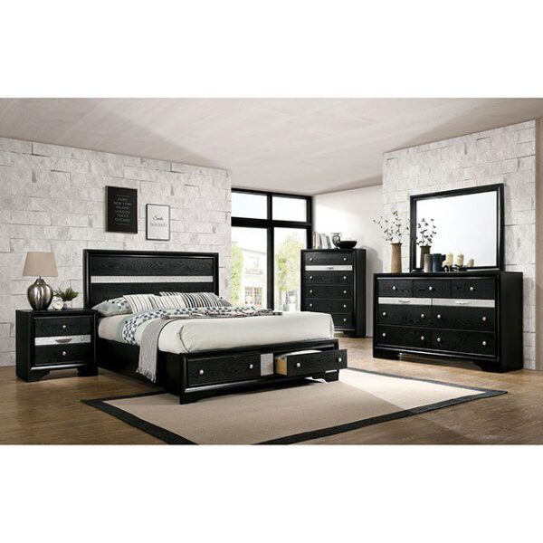 Chrissy Bed CM7552BK By Furniture of America 10