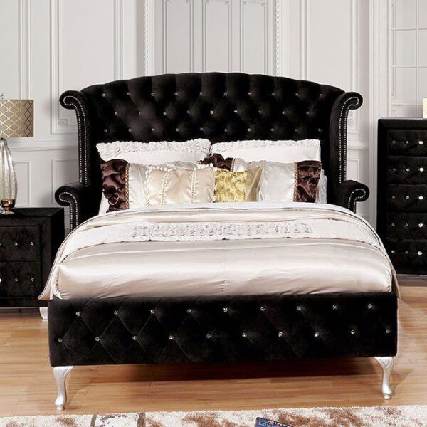 Black Alzire Bed CM7150BK By Furniture of America 5