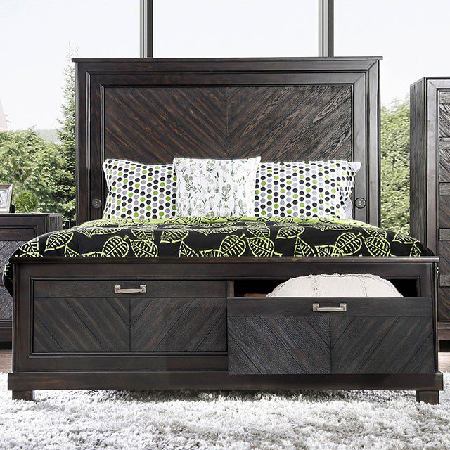 Espresso Argyros Bed CM7315  By Furniture of America