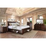 Brown Cherry Brandt Bed CM7302CH By Furniture of America 13