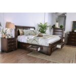 Brown Cherry Brandt Bed CM7302CH By Furniture of America 12