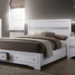 White Chrissy Bed CM7552 By Furniture of America 9