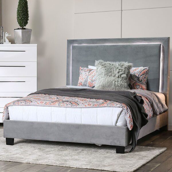 Gray Erglow Bed CM7695GY By Furniture of America 9