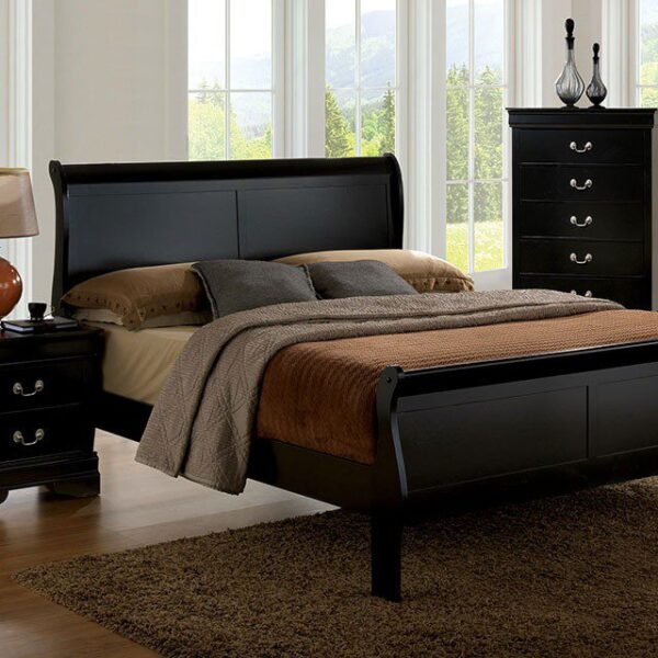 Louis Philippe Bed CM7866BK  By Furniture of America 7