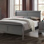 Louis Philippe Bed CM7866GY  By Furniture of America 12