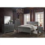 Louis Philippe Bed CM7866GY  By Furniture of America 13
