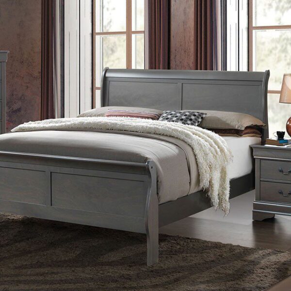 Louis Philippe Bed CM7866GY  By Furniture of America 10