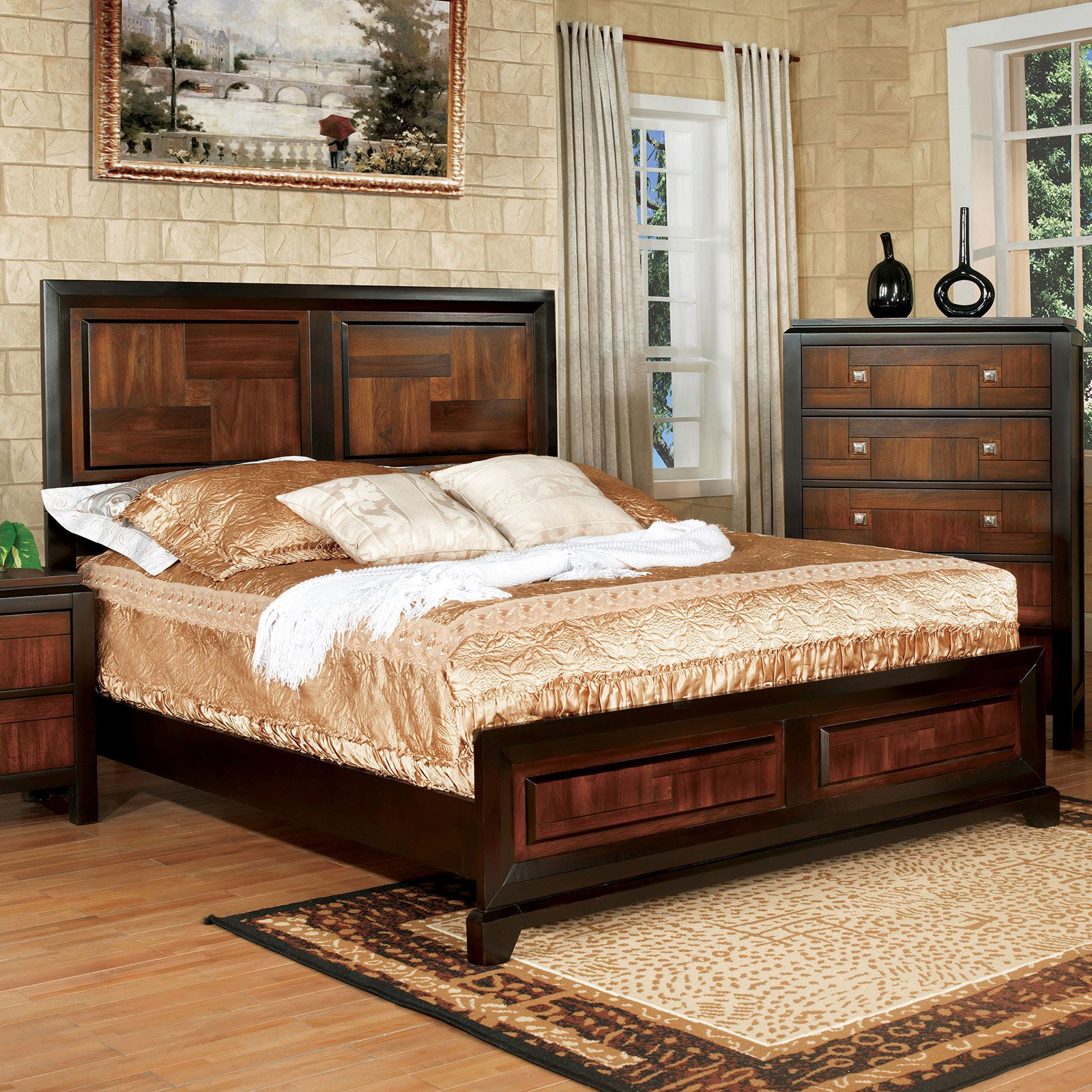 Patra Bed CM7152  By Furniture of America