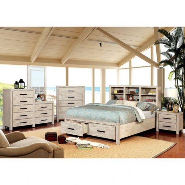 Strasburg Media Chest CM7382WH-TV By Furniture of America 6