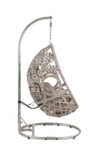 Sigar Gray Hanging Chair by ACME Chair & Bench Mobilia Cleopatra 17 Sigar Gray Hanging Chair by ACME 17