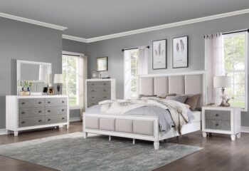 Light Gray Linen Katia Bed By ACME