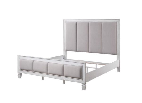 Light Gray Linen Katia Bed By ACME 12