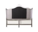 Velvet & Antique Platinum Finish Ausonia Bed by ACME 14
