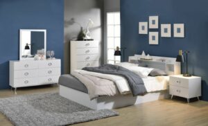 Perse Queen Bed Bd00548Q By Acme | Mobilia Cleopatra Perse Queen Bed BD00548Q by ACME
