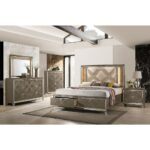Skylar Bed by ACME Luxury Beds Mobilia Cleopatra 13 Skylar Bed by ACME 13