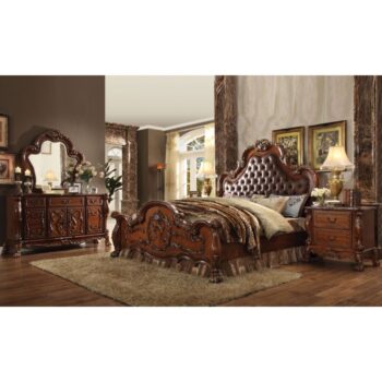 Dresden Bed With Button Tufted Headboard By ACME