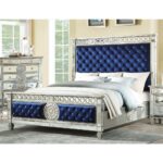 Varian Crystal Tufted Bed by ACME Luxury Bedroom Furniture Mobilia Cleopatra 9 Varian Crystal Tufted Bed by ACME 9