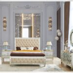 Silver 5 PCs Eastern King Bed HD-1090 By Homey Design 17