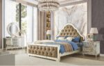 Champagne Silver Gold 5 PCs Bedroom Set HD-6000 By Homey Design Homey Design Special Orders Mobilia Cleopatra 17 Champagne Silver Gold 5 PCs Bedroom Set HD-6000 By Homey Design 17