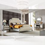 Dark Silver Grey 5 PCs Bedroom Set HD-3590 By Homey Design Homey Design Special Orders Mobilia Cleopatra 26 Dark Silver Grey 5 PCs Bedroom Set HD-3590 By Homey Design 26