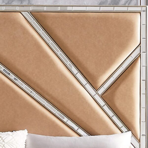 Silver 5 PCs Bedroom Set HD-6039 By Homey Design 11