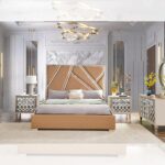 Silver 5 PCs Bedroom Set HD-6039 By Homey Design 23