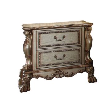 Gold Patina Dresden Nightstand 23163 by ACME