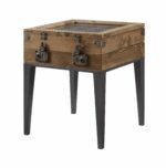 Rustic Oak Kolin Accent Table 97138 by ACME 18