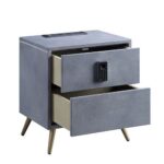 Doris Nightstand by ACME Luxury Bedroom Furniture Mobilia Cleopatra 21 Doris Nightstand by ACME 21
