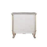 Golden Ivory Finish Gorsedd Nightstand W/Marble Top 27443 by ACME Luxury Bedroom Furniture Mobilia Cleopatra 16 Golden Ivory Finish Gorsedd Nightstand W/Marble Top 27443 by ACME 16