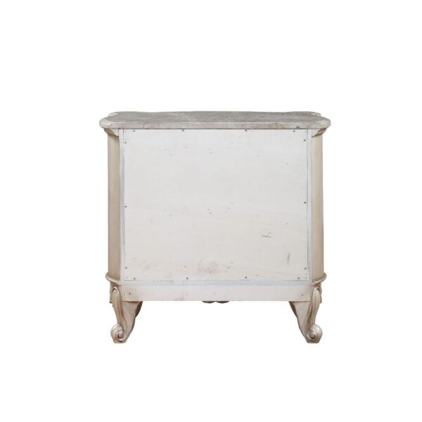 Golden Ivory Finish Gorsedd Nightstand W/Marble Top 27443 by ACME - Image 4