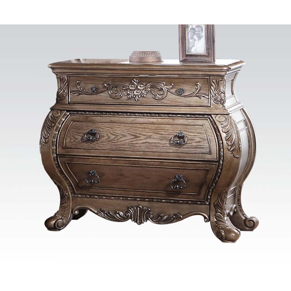 Vintage Oak Finish Ragenardus Nightstand 26313 by ACME