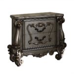 Antique Platinum Finish Versailles Nightstand 26843 by ACME Luxury Bedroom Furniture Mobilia Cleopatra 7 Antique Platinum Finish Versailles Nightstand 26843 by ACME 7