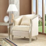 Metallic Silver Loveseat HD-700 BY Homey Design 8