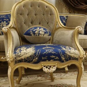 Handmade Napoleon Blue Chair 2